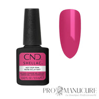 CND Shellac Hot Pop Pink – nuancier rose fuchsia éclatant