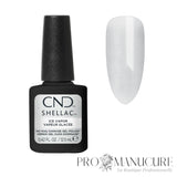 Nuancier CND Shellac Ice Vapor – blanc glacé scintillant et irisé