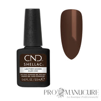 CND Shellac Leather Goods – nuancier brun chocolat profond