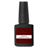 CND Shellac Oxblood 12,5 ml Sans TPO – vernis semi-permanent rouge bordeaux foncé
