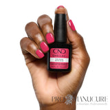 Manucure rose vif avec CND Shellac Pink Bikini 12,5 ml Sans TPO