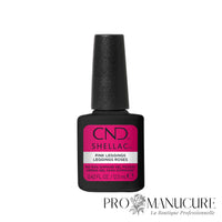 Flacon CND Shellac Pink Leggings 12,5 ml, vernis semi-permanent rose foncé pop sans TPO