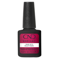 CND Shellac Ruby Ritz 12,5 ml – vernis semi-permanent rouge rubis scintillant