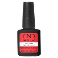 Vernis semi-permanent CND Shellac Soft Flame 12,5 ml rouge vif Sans TPO