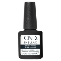 CND Shellac Studio White 12,5 ml – vernis semi-permanent blanc laiteux