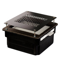 TERI Turbo Professional - Aspirateur Ongles Encastrable - 90W - Filtre HEPA & Garantie 5 Ans - Noir & Grille Noire