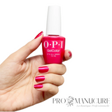 Manucure rose fuchsia OPI It’s All Greek to Me avec bouteille