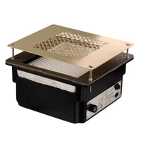 TERI Turbo Professional - Aspirateur Ongles Encastrable - 90W - Filtre HEPA & Garantie 5 Ans - Noir & Grille Dorée