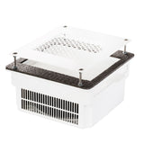 TERI Turbo Professional - Aspirateur Ongles Encastrable - 90W - Filtre HEPA & Garantie 5 Ans - Blanc & Grille Blanche