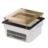 TERI Turbo Professional - Aspirateur Ongles Encastrable - 90W - Filtre HEPA & Garantie 5 Ans - Blanc & Grille Dorée