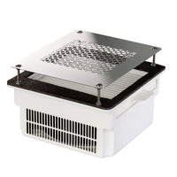 TERI 800 - Aspirateur Ongles Encastrable - 100W Réels - Garantie 5 Ans - Blanc & Grille Silver
