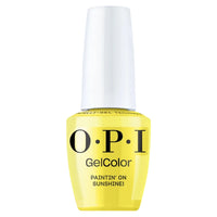 Vernis semi-permanent OPI GelColor Paintin' On Sunshine jaune vif
