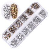 ProManucure NailArt Boite de Cristaux Silver/Dorée 1440 Pcs
