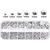 ProManucure NailArt Boite de Cristaux Silver/Blanc 1440 Pcs