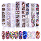 ProManucure NailArt Boite de Cristaux Silver/Violet 1440 Pcs