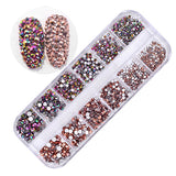 ProManucure NailArt Boite de Cristaux Violet/Cuivre 1440 Pcs