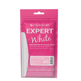 Recharge lime blanche croissant Staleks Pro Expert DFE-40-180w grain 180 base mousse pour lime MBE-40 correction ongles naturels et artificiels