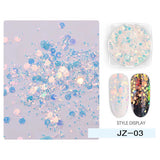 ProManucure NailArt Flocons Hexagonaux Sequins