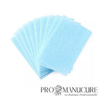 Lingettes bleues micro-fibres non pelucheuses  pour prothésiste ongulaire 