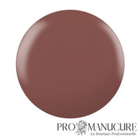 Couleur de vernis semi-permanent CND Shellac Toffee Talk, teinte marron chaud caramel crémeux, formule sans TPO.
