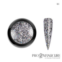ProManucure NailArt Sequins Foil Silver