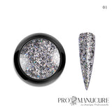ProManucure NailArt Sequins Foil Silver