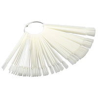 Nuancier ongle ProManucure avec anneaux 50 pièces Blanc