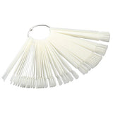 Nuancier ongle ProManucure avec anneaux 50 pièces Blanc